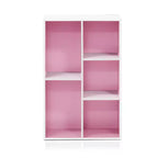 Libreria Furinno a 5 cubi reversibili con scomparti aperti, mobile organizer multiuso