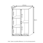 Libreria Furinno a 5 cubi reversibili con scomparti aperti, mobile organizer multiuso