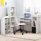 Libreria Furinno a 5 cubi reversibili con scomparti aperti, mobile organizer multiuso