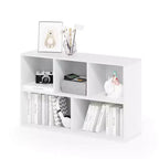 Libreria Furinno a 5 cubi reversibili con scomparti aperti, mobile organizer multiuso