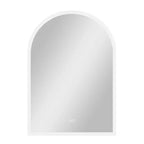 Specchio da parete a LED Dovelina con specchio da bagno a forma di arco moderno anti-appannamento