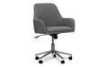 Workspace by Alera Mid-Century Task Chair, Supports Up to 275 lb, 18.9 to 22.24 Seat Height, Gray Seat, Gray Back