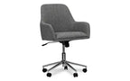 Workspace by Alera Mid-Century Task Chair, Supports Up to 275 lb, 18.9 to 22.24 Seat Height, Gray Seat, Gray Back