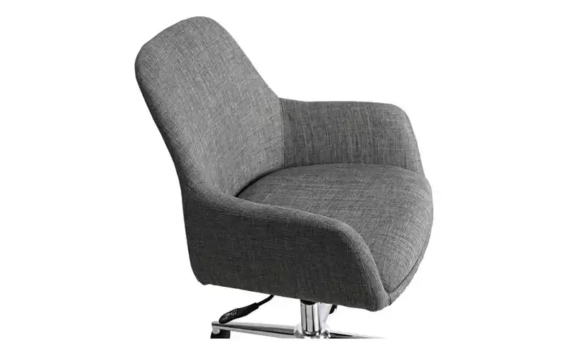 Sedia da ufficio Alera Mid-Century, supporta fino a 125 kg, altezza seduta da 48 a 56,5 cm, seduta grigia, schienale grigio