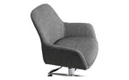 Sedia da ufficio Alera Mid-Century, supporta fino a 125 kg, altezza seduta da 48 a 56,5 cm, seduta grigia, schienale grigio