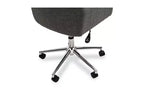 Sedia da ufficio Alera Mid-Century, supporta fino a 125 kg, altezza seduta da 48 a 56,5 cm, seduta grigia, schienale grigio