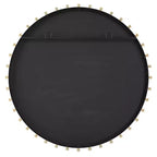 Specchio da parete rotondo Uttermost Cosmopolitan nero opaco e ottone 37 1/2