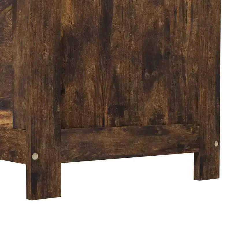 HOMCOM Cassapanca Contenitore, Baule Moderno con 2 Cerniere di Sicurezza e Maniglie, Scatola in Legno per Soggiorno, Ingresso