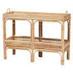 Consolle in rattan naturale bali & pari Lombok, stile bohémien moderno, colore marrone