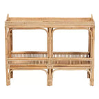 Consolle in rattan naturale bali & pari Lombok, stile bohémien moderno, colore marrone