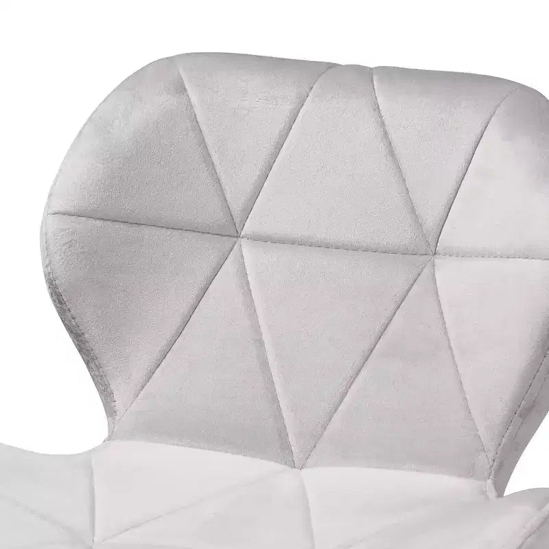 Sedia da ufficio girevole Baxton Studio Savara contemporanea, glam e lussuosa in tessuto velluto e metallo