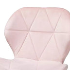 Sedia da ufficio girevole Baxton Studio Savara contemporanea, glam e lussuosa in tessuto velluto e metallo