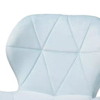 Sedia da ufficio girevole Baxton Studio Savara contemporanea, glam e lussuosa in tessuto velluto e metallo