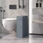 HOMCOM Organizer da Bagno a Terra, Mobiletto Salvaspazio Stretto con Portacarta Igienica e Cassetti