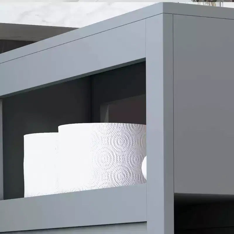 HOMCOM Organizer da Bagno a Terra, Mobiletto Salvaspazio Stretto con Portacarta Igienica e Cassetti