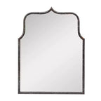 Specchio da parete Storied Home con cornice ad arco in metallo