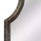 Specchio da parete Storied Home con cornice ad arco in metallo