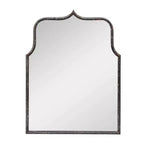 Specchio da parete Storied Home con cornice ad arco in metallo