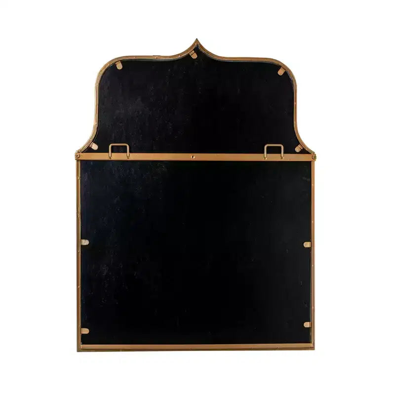 Specchio da parete Storied Home con cornice ad arco in metallo