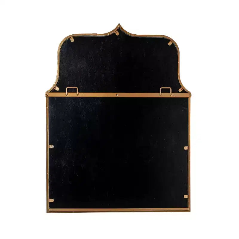 Specchio da parete Storied Home con cornice ad arco in metallo