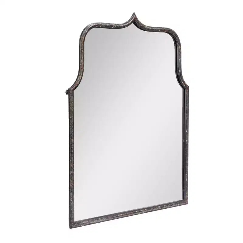 Specchio da parete Storied Home con cornice ad arco in metallo
