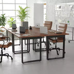 Flash Furniture Redmond Tavolo da conferenza commerciale 48x30 con piano in laminato fronte-retro spesso 1" con bordo in PVC e base in acciaio resistente con telaio a U