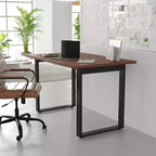 Flash Furniture Redmond Tavolo da conferenza commerciale 48x30 con piano in laminato fronte-retro spesso 1" con bordo in PVC e base in acciaio resistente con telaio a U