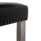 WestinTrends Sgabello da Bar Imbottito, con Seduta a Sella, 29", Grigio Antico/Nero (Set di 2)