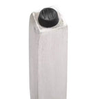 WestinTrends Sgabello da bar con sedile a sella senza schienale, 29 pollici, bianco anticato/blu navy