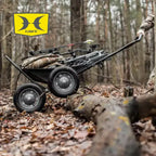 Carrello per il recupero di cervi e selvaggina pieghevole Hawk Crawler Capacity con ruote (confezione da 2)