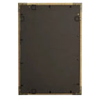 Specchio da parete per bagno Kampar di Uttermost, oro anticato e rattan, 56 x 81 cm