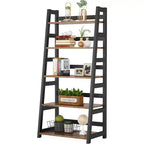 Lantine 5-Tier Bookshelf, Modern Ladder Bookcase for Home Office