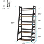 Lantine Scaffale a 5 Ripiani, Libreria Moderna a Scala per Ufficio Domestico