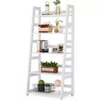 Lantine Scaffale a 5 Ripiani, Libreria Moderna a Scala per Ufficio Domestico