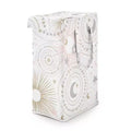 Sweet Jojo Designs Girl Foldable Laundry Hamper with Handles Celestial Pink Grey and Gold