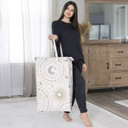 Cesto Portabiancheria Pieghevole con Manici per Bambina Sweet Jojo Designs, Fantasia Cielo Stellato, Rosa, Grigio e Oro