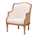 Poltrona d'Appoggio Bali & Pari Elizette in Tessuto e Legno