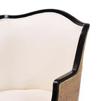 Poltrona d'Appoggio Bali & Pari Elizette in Tessuto e Legno