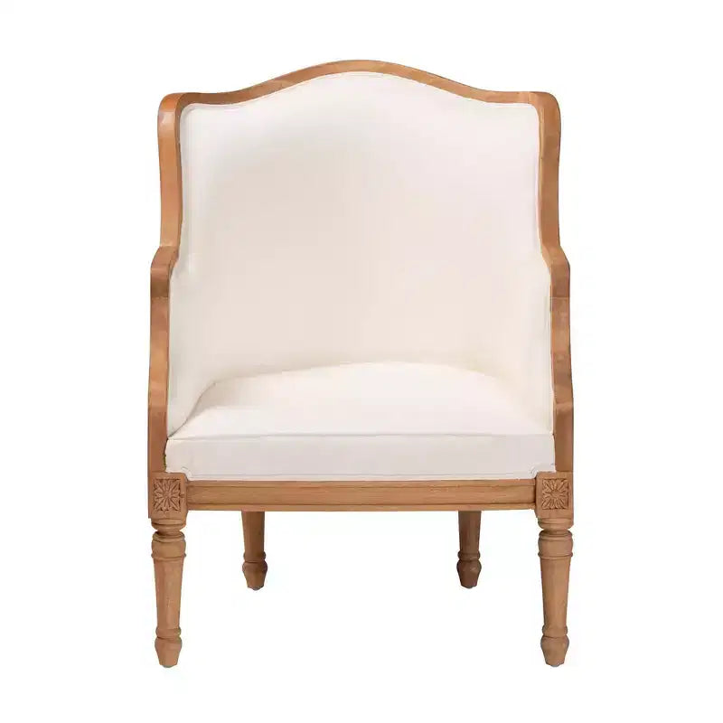 Poltrona d'Appoggio Bali & Pari Elizette in Tessuto e Legno
