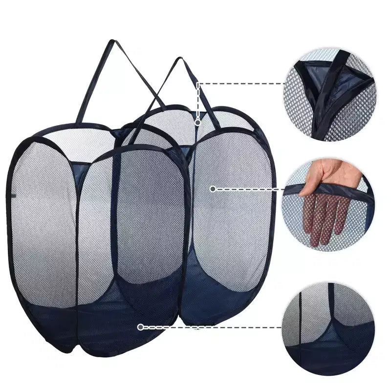 Unique Bargains Ceste per Biancheria Pieghevoli da 37 Galloni, 1 pz