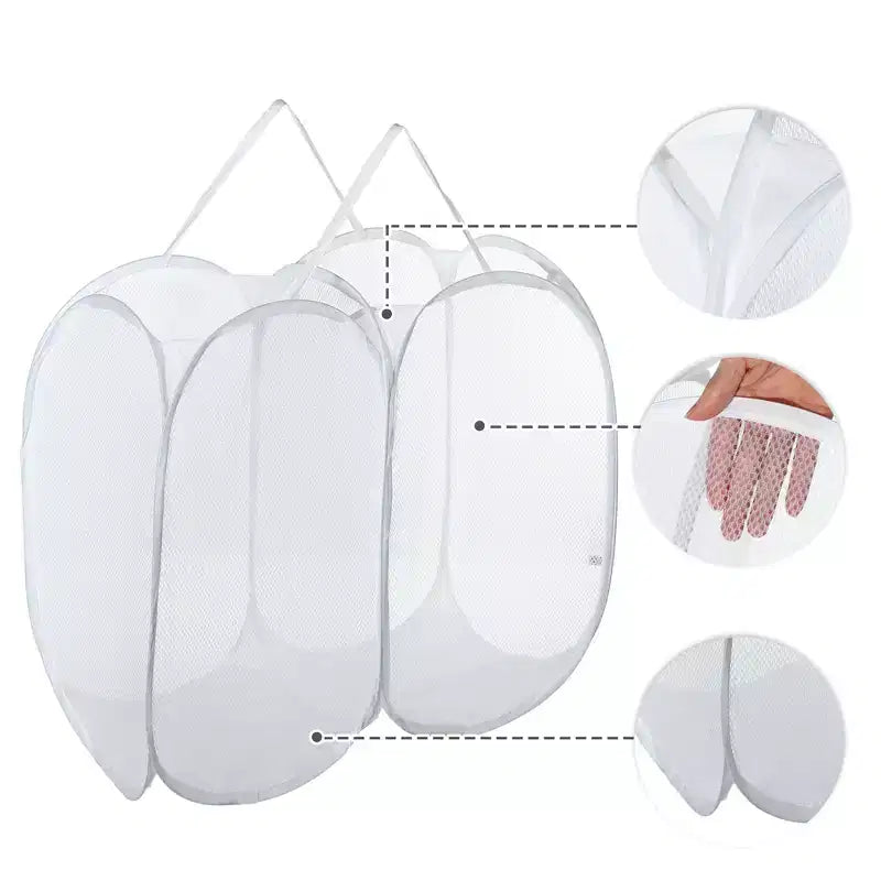 Unique Bargains Ceste per Biancheria Pieghevoli da 37 Galloni, 1 pz