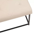Flash Furniture Ashton Pouf Ottomano Quadrato 30 Imbottito Trapuntato con Telaio in Metallo