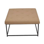 Flash Furniture Ashton Pouf Ottomano Quadrato 30 Imbottito Trapuntato con Telaio in Metallo