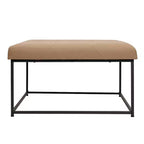 Flash Furniture Ashton Pouf Ottomano Quadrato 30 Imbottito Trapuntato con Telaio in Metallo