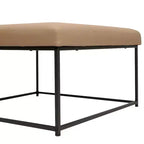 Flash Furniture Ashton Pouf Ottomano Quadrato 30 Imbottito Trapuntato con Telaio in Metallo