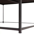 Flash Furniture Ashton Pouf Ottomano Quadrato 30 Imbottito Trapuntato con Telaio in Metallo