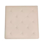 Flash Furniture Ashton Pouf Ottomano Quadrato 30 Imbottito Trapuntato con Telaio in Metallo