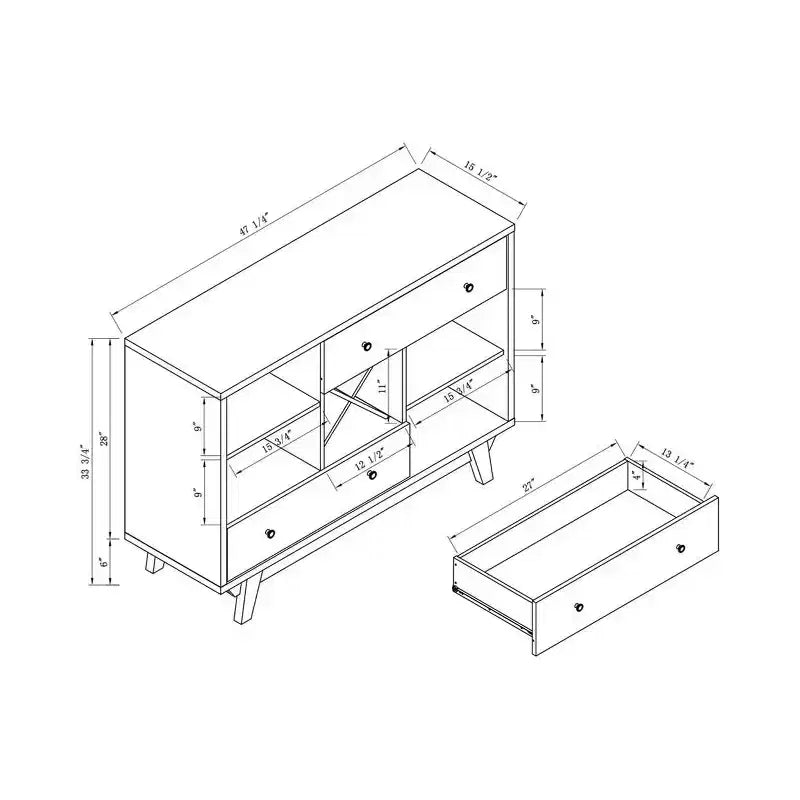 Abrama Cassettiera a 2 ante - HOMES: Inside + Out