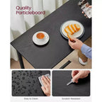 VASAGLE, Bancone Stretto e Lungo, Cucina Sala da Pranzo, Tavolo Alto da Pub, Robusta Struttura in Metallo, Design Industriale, 40 x 120 x 90 cm