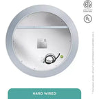 Specchio da bagno in alluminio Fine Fixtures con illuminazione a LED